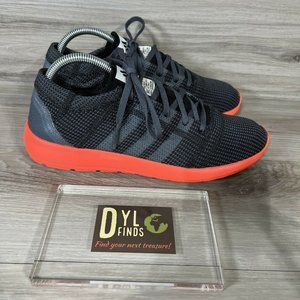 ADIDAS MEN'S ELEMENT REFINE TRICOT Gray Orange RUNNING SHOES Men Size 8.5